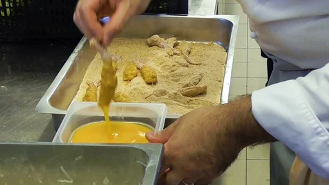 Preparing fish Stock Footage 96686854