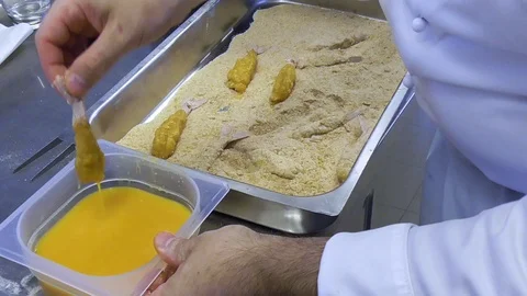 Preparing fish Stock Footage 96687946