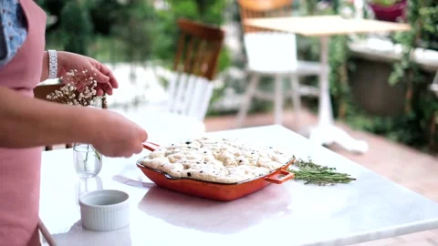 Preparing A Focaccia Bread 스톡 동영상 137447862