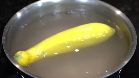 Preparing Food In Boiling Water In A Kitchen Video stock 139724498