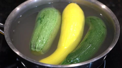 Preparing Food In Boiling Water In A Kitchen Stock Footage 139725138