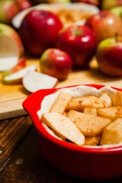 Preparing food for the cake Stock Photos