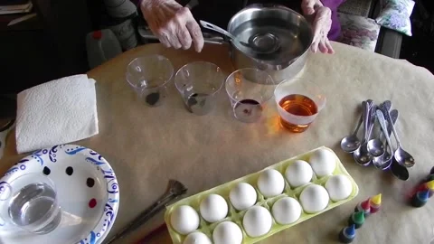 Preparing the food coloring Stock Footage 150318811