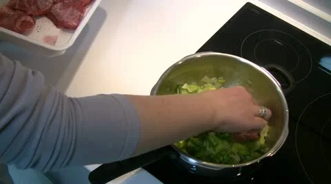 Preparing food Stock Footage 10804824