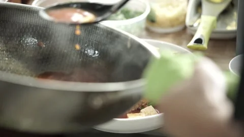 Preparing food in the kitchen Stock Footage 261248268
