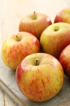 Preparing fresh apples Stock Photos