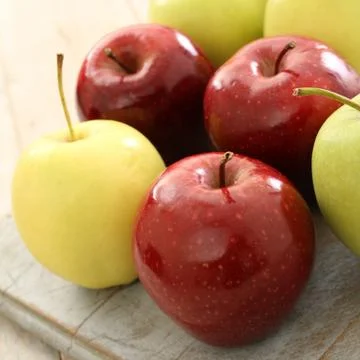 Preparing fresh apples Stock Photos