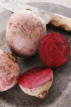 Preparing fresh beetroot Stock Photos