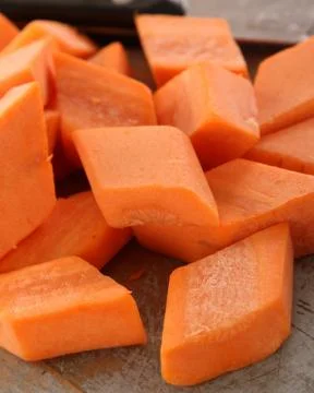 Preparing fresh carrots Stock Photos