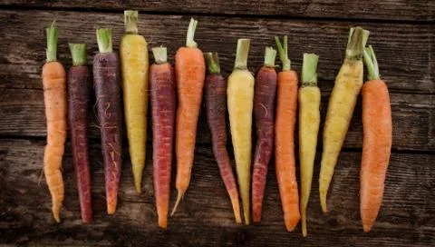 Preparing fresh carrots Stock Photos