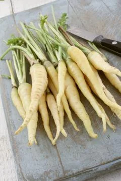 Preparing fresh carrots Stock Photos
