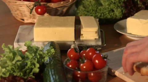 Preparing Fresh Cheese Rolls In Kitchen 4K Stock Footage 62435278