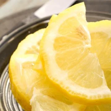 Preparing fresh lemons Stock Photos