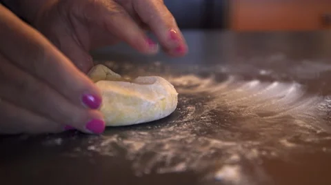 Preparing fresh pasta dough. 4K UHD. Stock Footage 51819522