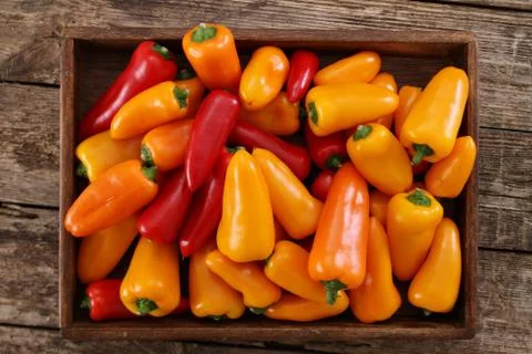 Preparing fresh peppers Stock Photos