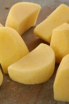 Preparing fresh potatoes Stock Photos