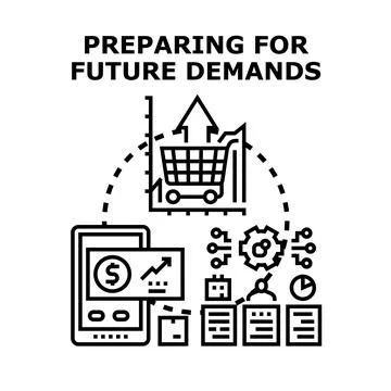 Preparing for future demands and market growth Stock Illustration