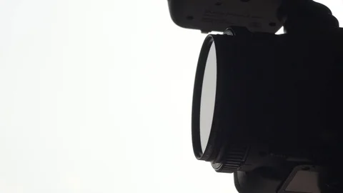 Preparing Gear - Mounting Lens Filter Video stock 74529733