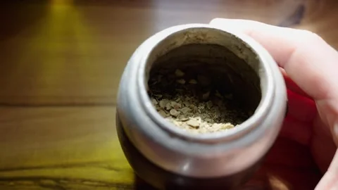 Preparing a good mate. Breakfast or snack Vídeo Stock 286044266