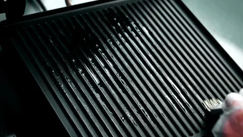 Preparing a Grill for BBQ Bratwurst — Overhead Composition Stock Photos