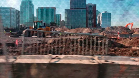 Preparing ground for construction.4K mov Stock Footage 143507321