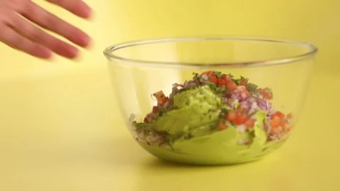 Preparing guacamole 5 Stock Footage 132180764