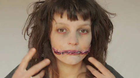 Preparing for the Halloween Stock Footage 48846563