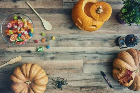 Preparing for Halloween Stock Photos