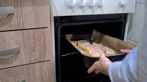 Preparing Ham And Cheese Rolls Video stock 220727360