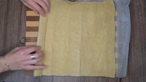 Preparing Ham And Cheese Rolls Video stock 220727690