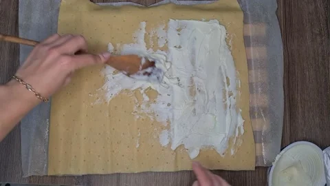 Preparing Ham And Cheese Rolls Video stock 220727712