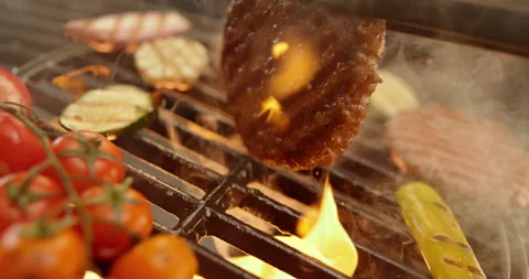 Preparing hamburger in kitchen 스톡 동영상 311831007