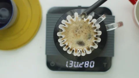 Preparing hand drip coffee Stock Footage 108907097