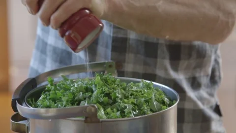 Preparing a healthy meal  - close up Video stock 81188144