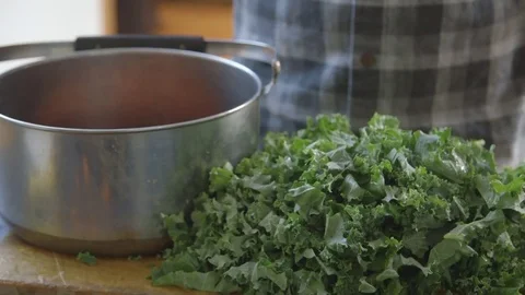 Preparing a healthy meal  - close up Video stock 81188256