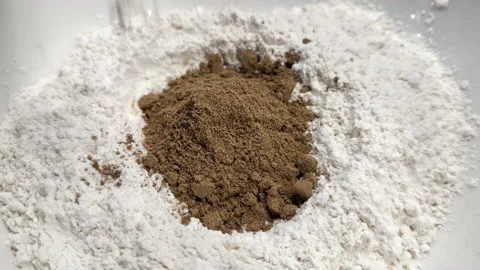 Preparing high-protein bread dough with cricket flour Видео 239440751