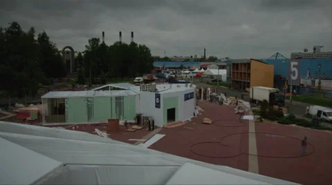 Preparing for the holding the Forum Stock Footage 30190715