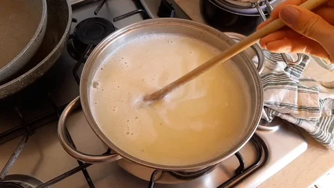 Preparing home made laundry detergent Stock Footage 116104250