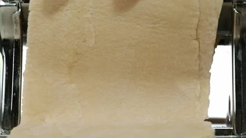 Preparing home made pasta with pasta maker. Stock Footage 150768119