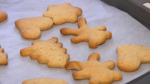 Preparing homemade cookies Stock Footage 99389661
