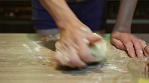 Preparing homemade donuts Stock Footage 58150114