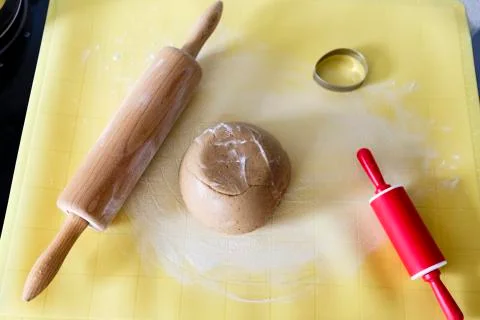 Preparing homemade gingerbread Stock Photos
