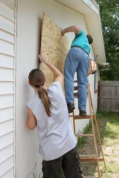 Preparing for Hurricane Stock Photos