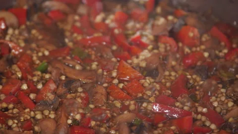 Preparing Indian food - Close up Stock Footage 153989823
