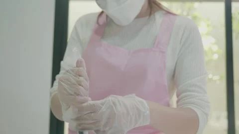 Preparing Ingredients in a Clean Kitchen Environment Vidéo 342281577