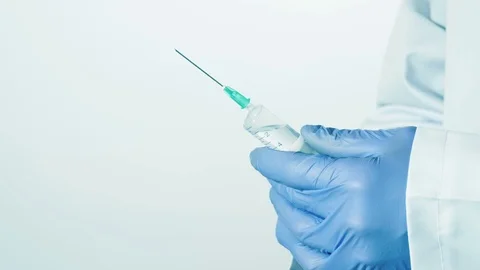 Preparing for injection Stock Footage 70748422