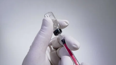 Preparing an injection Stock Footage 100660468