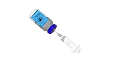Preparing Injection With Vaccine  Stock Footage 159233006