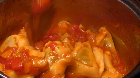 Preparing Italian ravioli Stock-Footage 107576446