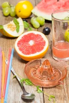 Preparing juice Stock Photos